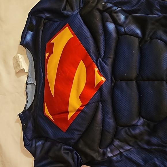 Kids' DC Comics Superman Justice League halloween costume muscle bodysuit Size L - Picture 6 of 17